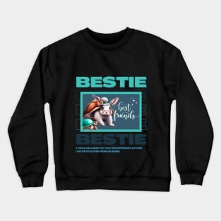 Best friends - Turtle and the Rabbit Crewneck Sweatshirt